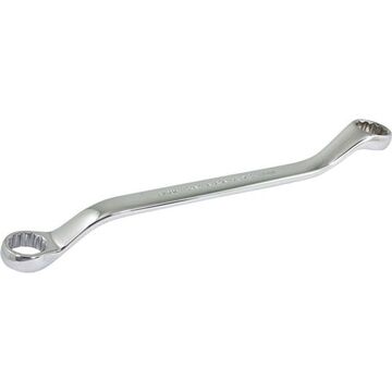 Uninsulated Box End Wrench, 17 X 19 Mm Opening, Straight, 12-point, 12 In Lg, 15 Deg