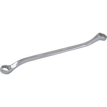 Box End Wrench, 8 X 9 Mm Opening, 12-point, 188 Mm Lg, 15 Deg