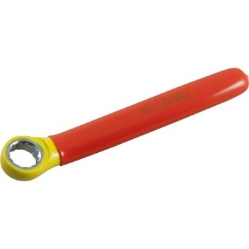 Insulated Box End Wrench, 6 Mm Opening, Straight, 12-point, 4.5 In Lg, 15 Deg