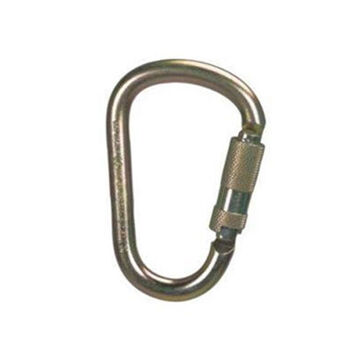 Carabiner, 2.1 in, 2.1 in, Steel