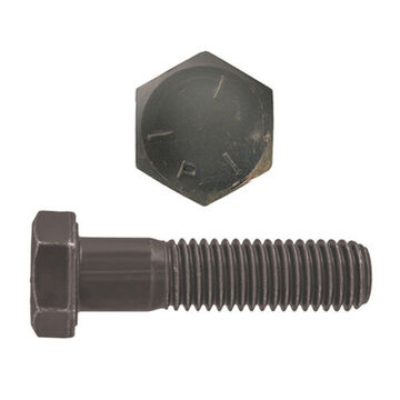 Cap Screw, 5/8 in-11, 8 in lg, Grade 8, Steel, Bare Metal