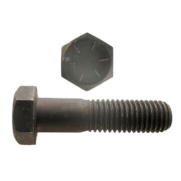 Cap Screw, 5/8 in-11, 5 in lg, Grade 8, Steel, Bare Metal