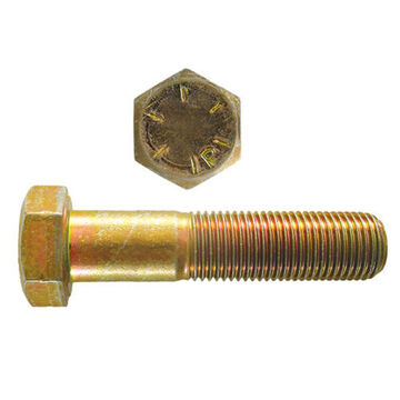 Cap Screw, 3/4 in-16, 1-1/2 in lg, Grade 8, Steel, Zinc Plated