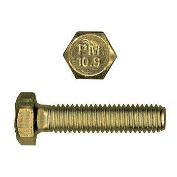 Plain Cap Screw, 1/2 in Thread, 2 in lg, Alloy Steel, Grade 12.9