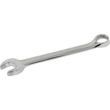 SAE Combination Wrench, 3/8 in Opening, Combination, 12-Point, 4.18 in lg, 15 deg