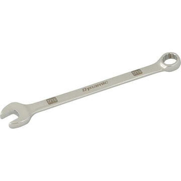 Combination Wrench, 7/16 in Opening, 12-Point, 6.57 in lg, 15 deg