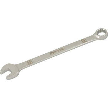 Combination Wrench, 11 mm Opening, 12-Point, 6.57 in lg, 15 deg