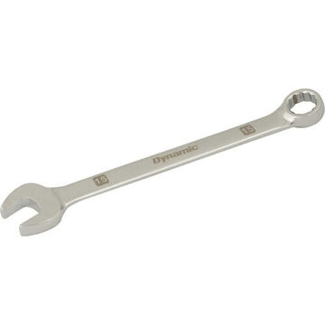 Combination Wrench, 15 mm Opening, 12-Point, 8.07 in lg, 15 deg