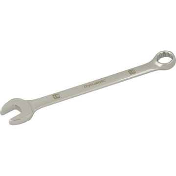 Combination Wrench, 18 mm Opening, 12-Point, 9.76 in lg, 15 deg