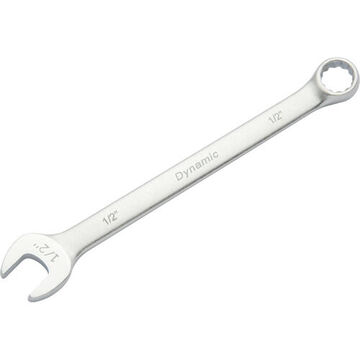 Wrench Contractor Series Combination, 1/2 In Opening, 12-point, 7.09 In Lg, 15 Deg