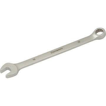 Wrench Contractor Series Combination, 10 Mm Opening, 12-point, 6.34 In Lg, 15 Deg