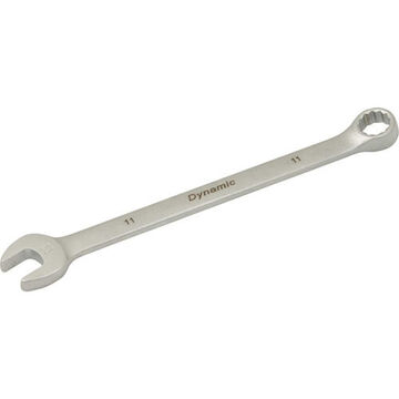Wrench Contractor Series Combination, 11 Mm Opening, 12-point, 6.61 In Lg, 15 Deg