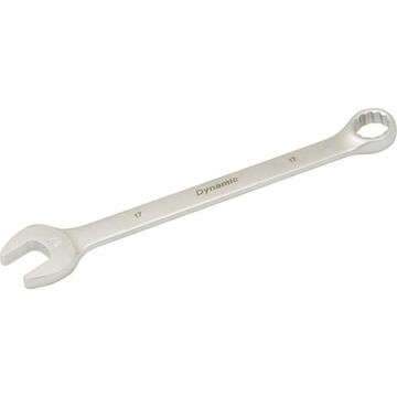 Wrench Contractor Series Combination, 17 Mm Opening, 12-point, 8.94 In Lg, 15 Deg