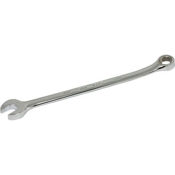 Round Shank Combination Wrench, 8 mm Opening, 6-Point, 140 mm lg, 15 deg