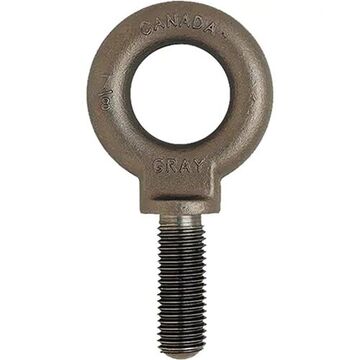 Forged Eye Bolt, 3/8 in-16, 1-1/4 in lg Shank, Forged Steel, Uncoated Natural Finish