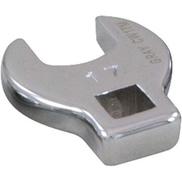Open End Crowfoot Wrench, 17 mm Opening, 43.7 mm lg, 3/8 in Drive