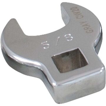 Open End Crowfoot Wrench, 5/8 in Opening, 1.63 in lg, 3/8 in Drive