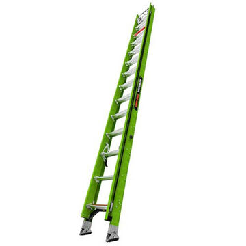 Extension Ladder, 28 ft lg, Type IAA, 375 lb, Fiberglass