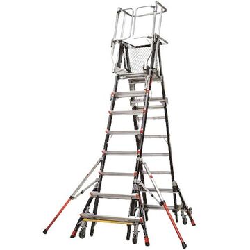 Extension Ladder, 8 to 14 ft lg, Type IAA, 375 lb, Fiberglass