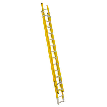 Super-Heavy Duty Extension Ladder, 28 ft lg, Type IAA, 375 lb, Fiberglass