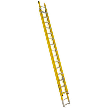 Super-Heavy Duty Extension Ladder, 32 ft lg, Type IAA, 375 lb, Fiberglass