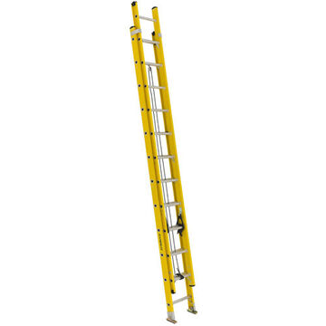 Extra Heavy Duty Extension Ladder, 24 ft lg, Type IA, 300 lb, Fiberglass