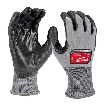 Level 4 High-Dexterity Cut-Resistant Gloves, X-Large, Polyurethane, Grey, Left and Right, Polyurethane Dip