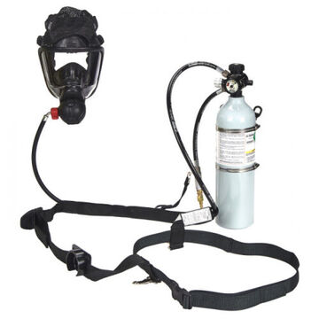 Respirateur d'évacuation pour cadets, Petit, Cylindre en aluminium, Sangle en nylon, Blanc