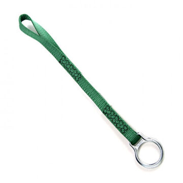 Single D-Ring Extension, 0.25 in ht, 0.551 lb, Nylon, Green