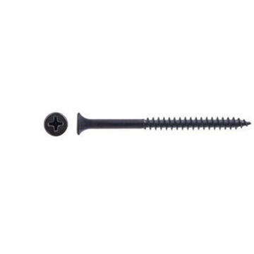 Countersunk Drywall Screw, #6 Thread, 1-5/8 in lg, Phosphate, Phillips