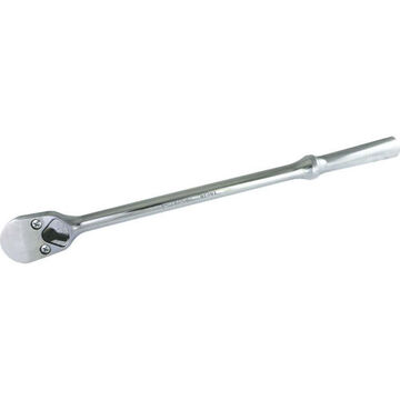 Reversible Hand Ratchet, Chrome, 1/2 in Drive, 15 in lg, 40-Teeth