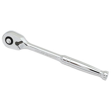 Hand Ratchet, Chrome, 3/8 in Drive, 7 in lg, 108-Teeth, Low Profile