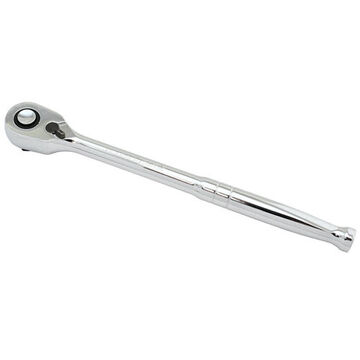 Hand Ratchet High-tooth Low Profile, Chrome, 1/2 In Drive, 10.00 In Lg, 108-teeth
