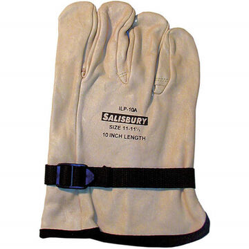 Electrical Gloves, No. 11, Cowhide Leather, Cream, Cowhide Leather