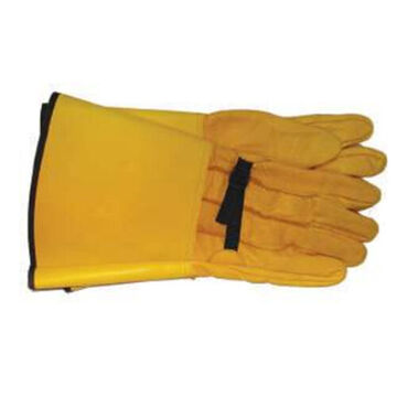 Electrical Gloves, No. 10, Deerskin Leather, Yellow Cuff, Deerskin Leather