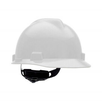 Hard Hat, 6-1/2 To 8 In Fits Hat, White, Polycarbonate, 1-touch, C