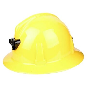 Full Brim Hard Hat, Yellow, Polycarbonate, Fas-trac® Iii, E