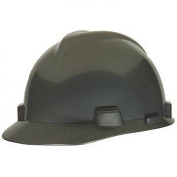 Hard Hat, 6-1/2 To 8 In Fits Hat, Gray, Polyethylene, Fas-trac® Iii, E