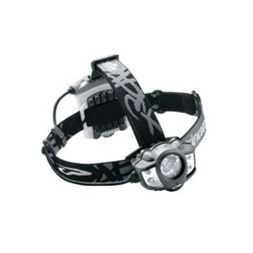 Headlamp, 550 Lumens, Alkaline, Lithium-ion Battery, 4 Batteries, Black