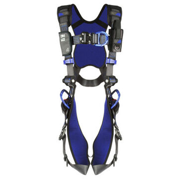 Fall Protection Harness, 2XL, 420 lb, Gray, Aluminum