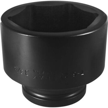 Standard Length Impact Socket, 3-3/4 in Socket, 1 in Drive, 4.13 in lg, Steel