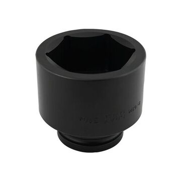 Standard Length Impact Socket, 3-9/16 in Socket, 1-1/2 in Drive, 4.65 in lg, Steel