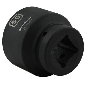 Standard Length Impact Socket, 50 mm Socket, 1 in Drive, 2.76 in lg, Steel