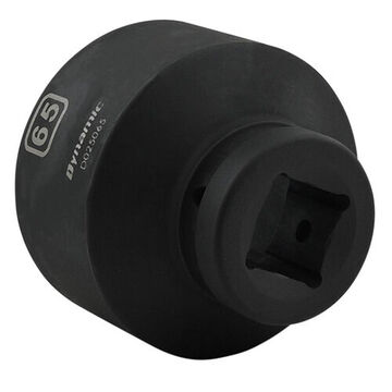Standard Length Impact Socket, 65 mm Socket, 1 in Drive, 3.15 in lg, Steel