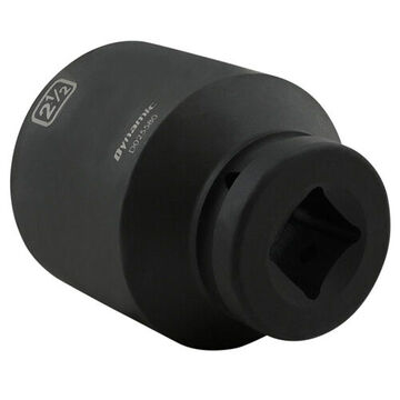 Deep Length Impact Socket, 2-1/2 in Socket, 1 in Drive, 4.33 in lg, Steel