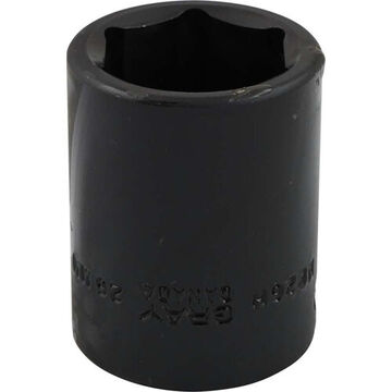 Regular Length Impact Socket, 26 mm Socket, 1/2 in Drive, 50 mm lg, Steel