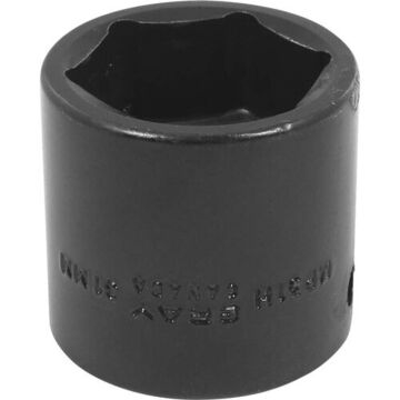 Regular Length Impact Socket, 31 mm Socket, 1/2 in Drive, 50 mm lg, Steel