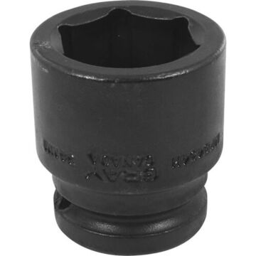 Standard Length Impact Socket, 34 mm Socket, 3/4 in Drive, 56 mm lg, Steel