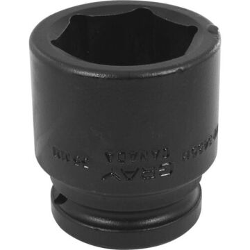 Standard Length Impact Socket, 35 mm Socket, 3/4 in Drive, 56 mm lg, Steel