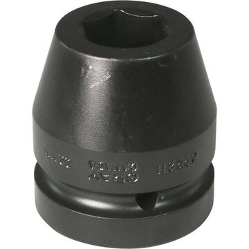 Standard Length Impact Socket, 22 mm Socket, 1 in Drive, 58 mm lg, Steel